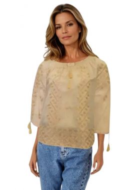 Bluza traditionala bej, dama RBIB, bej