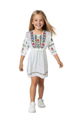 Rochie fete CPO alb/mov