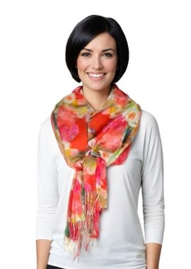 Fular casmir dama F, roz