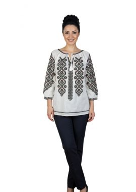 Bluza dama IU26 alb/bej