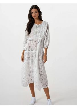 Rochie traditionala dama R25 alb crystal