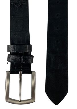 Curea barabti din piele naturala, negru darth vader