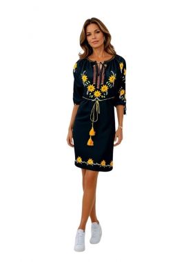 Rochie dama casual R1119, Dacali, negru 