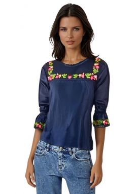 Bluza traditionala bleumarin, dama, ML RB bleumarin