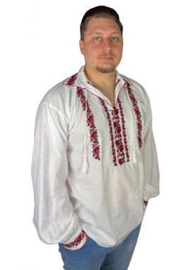 Ie barbati CPM26 alb/rosu