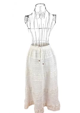 Fusta dama R24F alb crystal