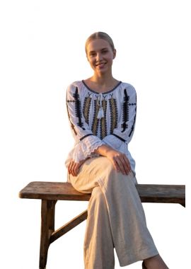 Bluza dama 2IU26 alb/crem