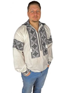 Ie barbati CPM26 alb/negru mahon