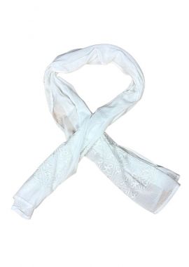 Marama traditionala MA alb imaculat