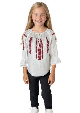 Bluza fete CPO alb/rosu