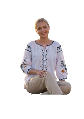 Bluza dama 2IU26 alb crystal/verde