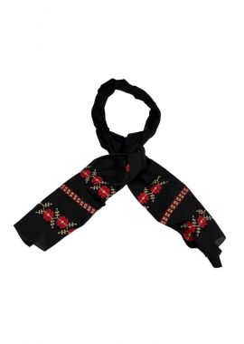 Marama traditionala MCP negru/rosu