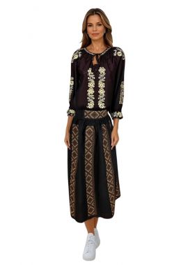 Fusta dama 24F negru maro