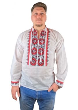 Ie barbati BB24 alb/rosu bordo