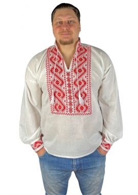 Ie barbati CPF26 alb/rosu