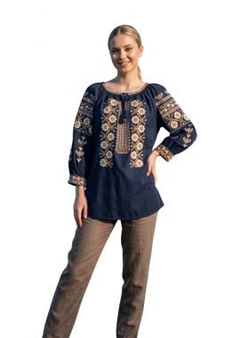 Bluza dama 2IU26 negru/maro