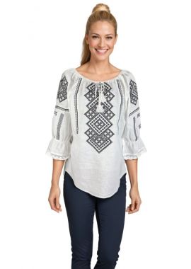Bluza dama O25 alb crystal