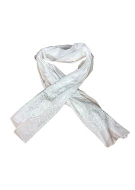 Marama traditionala MA alb mat