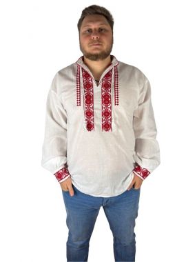 Ie barbati CPB3 alb crystal/rosu bordo