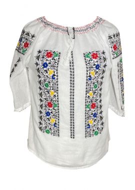 Bluza dama casual, Dacali, R519, alb/negru